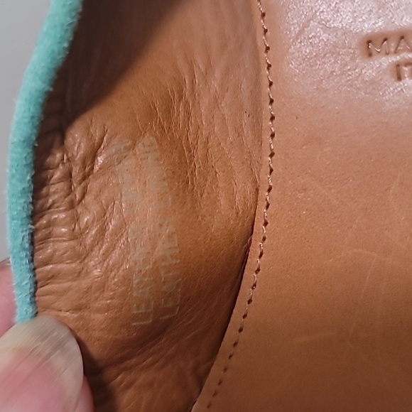 ANTHROPOLOGIE LEIFNOTES TAIKA DIP DYE SUEDE LEATHER BALLET FLATS SHOES SIZE 36 - Picture 9 of 10